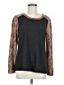 Perfect Peach Animal Print Gray Pullover Sweater Size M - photo 1