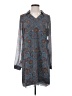 CAbi 100% Polyester Floral Blue Casual Dress Size XS - photo 1