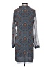 CAbi 100% Polyester Floral Blue Casual Dress Size XS - photo 2