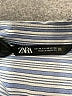 Zara 100% Cotton Stripes Blue Long Sleeve Button-Down Shirt Size XS - photo 6