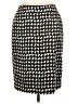 Talbots Houndstooth Black Formal Skirt Size 8 - photo 1