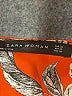 Zara 100% Polyester Orange Short Sleeve Blouse Size XS - photo 7