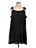 Croft & Barrow Solid Black Casual Dress Size L - photo 1