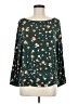 Ann Taylor Green Long Sleeve Blouse Size L - photo 1