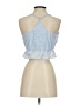 Super down 100% Cotton Blue Sleeveless Blouse Size S - photo 2