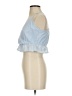 Super down 100% Cotton Blue Sleeveless Blouse Size S - photo 5