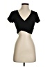 Princess Polly Black Short Sleeve Top Size 4 - photo 1
