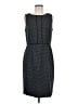 Talbots Houndstooth Blue Gray Cocktail Dress Size 10 - photo 1