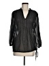 CALVIN KLEIN JEANS 100% Polyester Black Long Sleeve Blouse Size M - photo 1