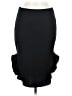 Bisou Bisou Solid Black Formal Skirt Size M - photo 1
