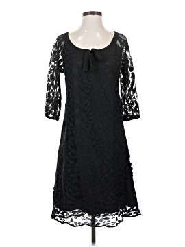 women's fall wedding dresses Garnet Hill Black Polka Dot Dress, 8 – Second Serve Resale main image 1