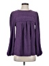 Assorted Brands 100% Polyester Purple Long Sleeve Blouse Size S - photo 1