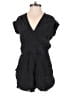 Babaton 100% Silk Solid Black Romper Size XXS - photo 1