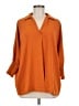 Merry Fun Orange 3/4 Sleeve Blouse Size M - photo 1
