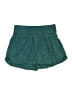 Shein 100% Polyester Solid Green Shorts Size 12 - photo 1