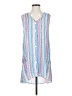 Portocruz 100% Polyester Stripes White Casual Dress Size S - photo 1