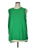 Lord & Taylor 100% Polyester Green Sleeveless Top Size XL - photo 1