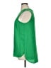 Lord & Taylor 100% Polyester Green Sleeveless Top Size XL - photo 5