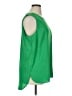 Lord & Taylor 100% Polyester Green Sleeveless Top Size XL - photo 4