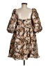 Storia Floral Brown Casual Dress Size M - photo 2