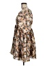 Storia Floral Brown Casual Dress Size M - photo 5