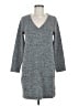 Lou & Grey Tweed Gray Casual Dress Size M - photo 1