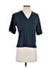 Assorted Brands Blue Short Sleeve Blouse Size S - photo 1
