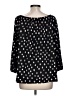 Anne Klein Polka Dots Black 3/4 Sleeve Blouse Size L - photo 2