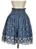 Max Studio 100% Organic Cotton Stars Blue Casual Skirt Size S - photo 1