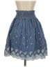 Max Studio 100% Organic Cotton Stars Blue Casual Skirt Size S - photo 2