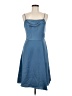 DB Studio 100% Polyester Solid Blue Casual Dress Size 8 - photo 1