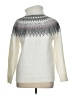 ASPEN Chevron-herringbone Ivory Turtleneck Sweater Size 1X (estimated) - photo 2