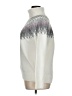 ASPEN Chevron-herringbone Ivory Turtleneck Sweater Size 1X (estimated) - photo 5