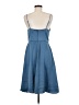 DB Studio 100% Polyester Solid Blue Casual Dress Size 8 - photo 2