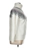 ASPEN Chevron-herringbone Ivory Turtleneck Sweater Size 1X (estimated) - photo 4