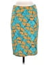 Lularoe Graphic Teal Casual Skirt Size S - photo 1