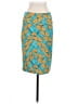 Lularoe Graphic Teal Casual Skirt Size S - photo 2