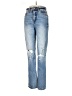 Daze Hearts Blue Jeans Size 24 waist - photo 1