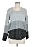 Sunday Color Block Gray Pullover Sweater Size M - photo 1