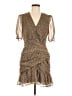 ASTR The Label 100% Polyester Tweed Brown Cocktail Dress Size M - photo 1