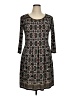 Max Studio Print Black Casual Dress Size XL - photo 1
