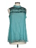 Young Essence 100% Polyester Teal Sleeveless T-Shirt Size L - photo 1