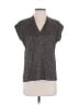 Pomandere Black Short Sleeve Blouse Size 4 - photo 1