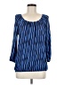 MICHAEL Michael Kors 100% Viscose Blue 3/4 Sleeve Blouse Size M - photo 1