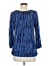 MICHAEL Michael Kors 100% Viscose Blue 3/4 Sleeve Blouse Size M - photo 2