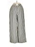 BeeWear 100% Polyester Stripes Silver Ivory Casual Pants Size S - photo 1