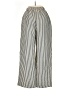 BeeWear 100% Polyester Stripes Silver Ivory Casual Pants Size S - photo 2