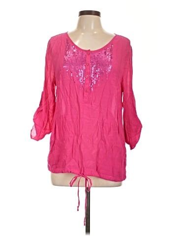 Christopher & Banks 3/4 Sleeve Blouse (view 1)