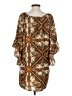 VOOM by Joy Han Print Brown Casual Dress Size S - photo 2