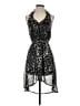 Assorted Brands 100% Polyester Paisley Black Cocktail Dress Size S - photo 1